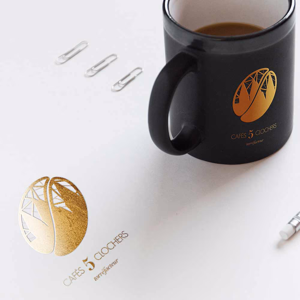 Cafés 5 Clochers — Graphic design